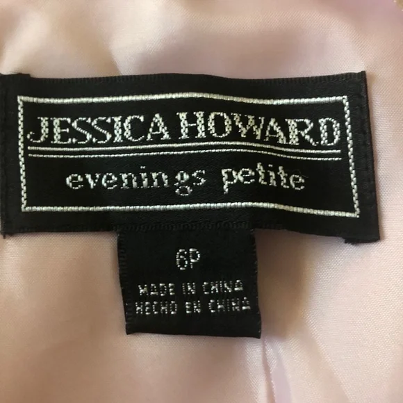 DONATING 03-15 VINTAGE 1960’s Jessica Howard petite pastel pink evening dress - Picture 7 of 9